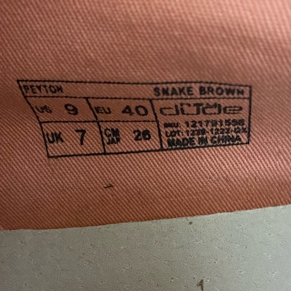 Hey Dude Peyton Shoes Women's 9 Metallic Brown Snake Embossed Slip On Sneakers - Picture 12 of 13